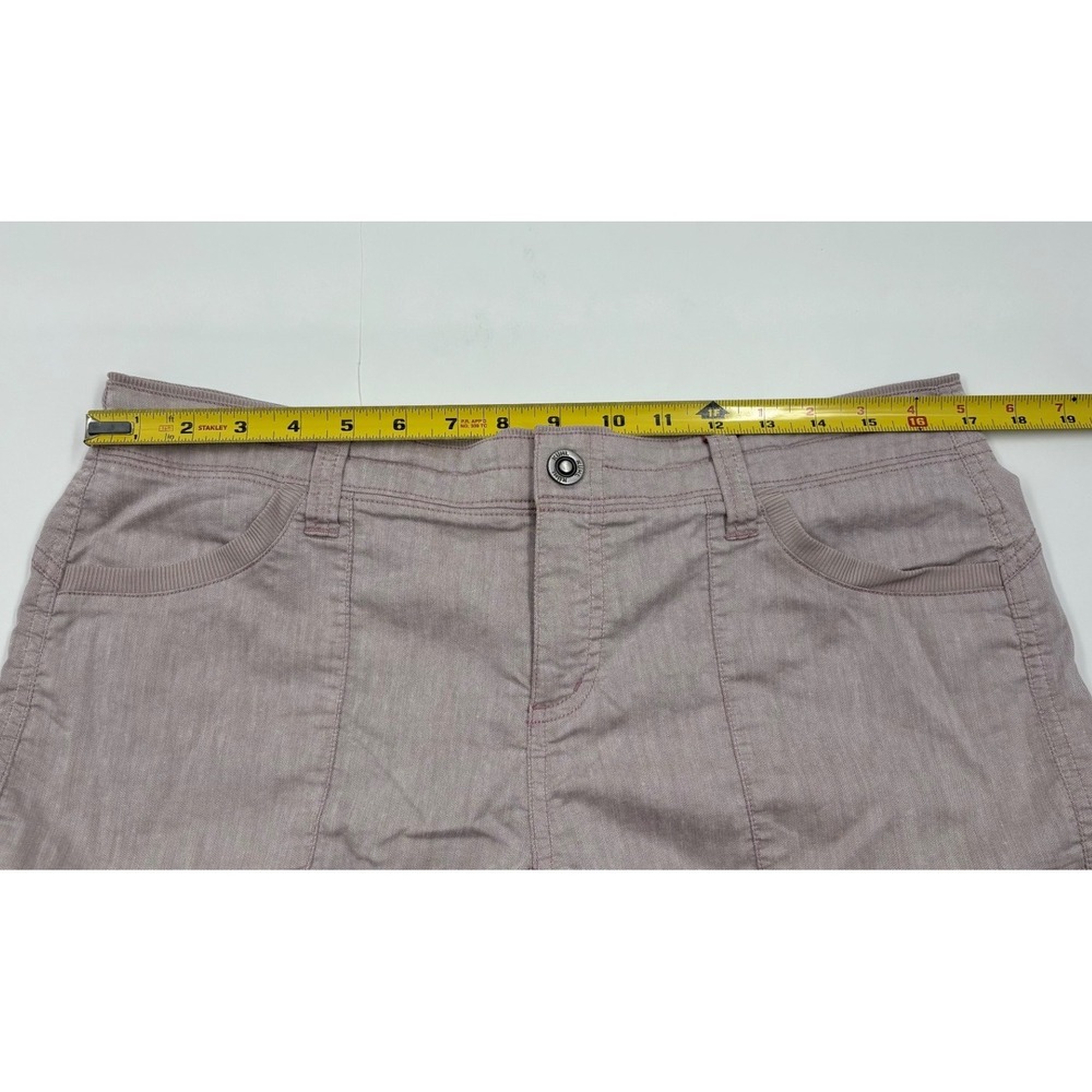 Kuhl Women 12 Reg Cabo Mauve Linen Blend Straight Leg Hiking Outdoor Pants - Picture 4 of 9